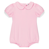 Blank Girl's Short Puff Sleeved Peter Pan Bubble